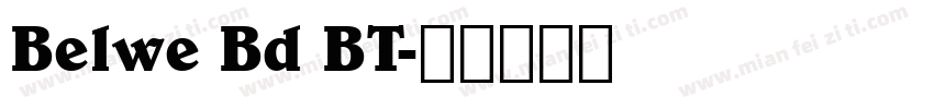 Belwe Bd BT字体转换